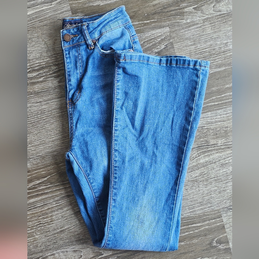 Chic Blue Wide Leg Jeans